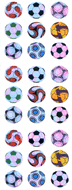 EA549 AURORA STICKERS SOCCER BALLS