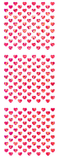 CH110 HEART STICKERS F. PINK