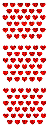 CP101 HEART STICKERS RED