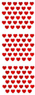 CP101 HEART STICKERS RED