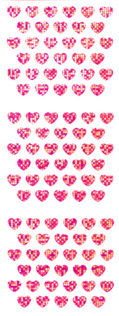 CP110 HEART STICKERS F. PINK