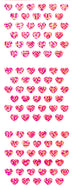 CP110 HEART STICKERS F. PINK