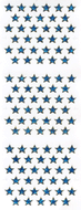 GS007 GLITTER STICKERS 7mm BLUE STARS
