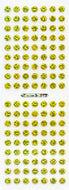HP276 PAPER HOLOGRAM SMILE FACE STICKERS 5mm Yellow