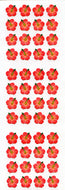 JB175 WASHI STICKERS HIBISCUS