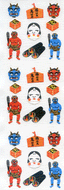 JC221 WASHI STICKERS SETUBUN WITH GOLD FOIL