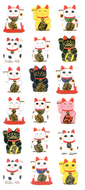 JP324 WASHI STICKERS  MANEKINEKO