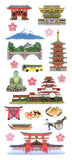 JP326 WASHI STICKERS  SIGHTSEEING IN JAPAN