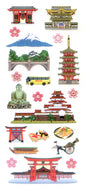 JP326 WASHI STICKERS  SIGHTSEEING IN JAPAN