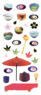 JP333 WASHI STICKERS  TEA CEREMONY