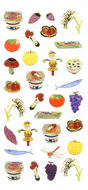 JP348 WASHI STICKERS  AUTUMN HARVEST