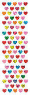 PH114 HEART STICKERS MULTI-COLORED