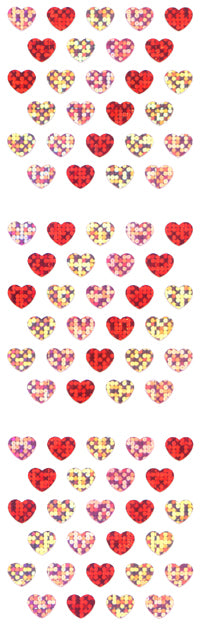 PMS121 HEART STICKERS 3 COLORS