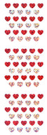 PMS122 HEART STICKERS 2 COLORS