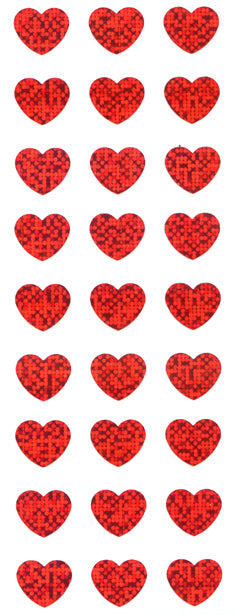 PMS301 HEART STICKERS RED HEARTS