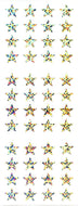 PMS305 STAR STICKERS SILVER