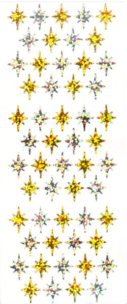 PH611 STAR STICKERS GOLD/SILVER