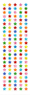 PMS615 STAR STICKERS MULTI-COLORED