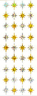 PH811 STAR STICKERS GOLD/SILVER