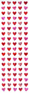 PH821 HEART STICKERS 3 COLORS 6mm