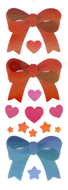 PS006  AURORA STICKERS  SUN SAM'S BIG BOWS
