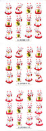 JB209 WASHI STICKERS MANEKINEKO