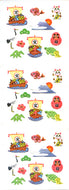 JB242 WASHI STICKERS HAPPY NEW YEAR