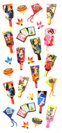 JP252 WASHI STICKERS BATTLEDORES