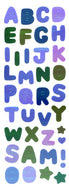 PS802  AURORA STICKERS  SUN SAM'S ALPHABET BLUE