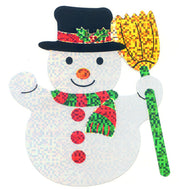 XL055 CHRISTMAS LARGE STICKERS SNOWMAN