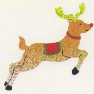 XL065 CHRISTMAS LARGE STICKERS REINDEER