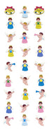 XP127 CHRISTMAS PRISM STICKERS Angels