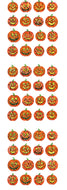 XJ191 PRISM STICKERS JACK-O'-LANTERNS