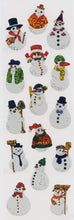 Load image into Gallery viewer, XP455 CHRISTMAS PRISM STICKERS Snowman
