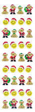 Load image into Gallery viewer, XJ533 CHRISTMAS PRISM STICKERS Smile face &amp; Bear
