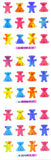 KA028 AURORA STICKERS BEARS 3 COLORS