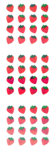 YA032 AURORA STICKERS STRAWBERRIES – Stickerfun Japan
