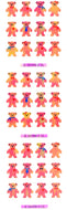 KA042 AURORA STICKERS BEARS 4