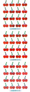 KA044 AURORA STICKERS CHERRIES