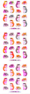 YA131 AURORA STICKERS HAMSTERS 1