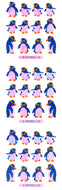 YA133 AURORA STICKERS PENGUINS