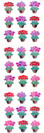 YA153 AURORA STICKERS CYCLAMEN