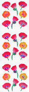 YA161 AURORA STICKERS POPPIES