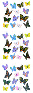 KA187 AURORA STICKERS BUTTERFLIES