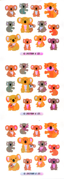 YA194 AURORA STICKERS KOALAS – Stickerfun Japan
