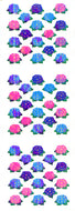 KA203 AURORA STICKERS HYDRANGEA