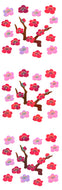 KA219 AURORA STICKERS PLUM TREES