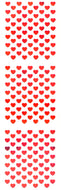 YA231 AURORA HEART STICKERS  RED 4mm