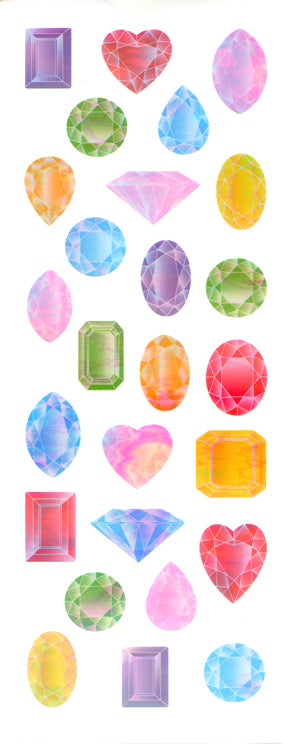 YA247 AURORA STICKERS JEWELS – Stickerfun Japan