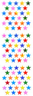 YA515 AURORA STICKERS MULTI-COLORED SMALL STARS